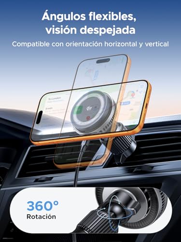 UGREEN MagFlow Pro Qi2 25W MagSafe Wireless Car Charger Compatible with iPhone 17 16 15 14 13 12 Pro MAX Air Plus, Tec Cooling with Built-in Fan, Vent Mount