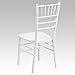 Flash Furniture 2 Pack HERCULES Series White Wood Chiavari Chair