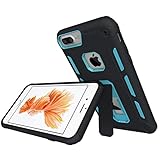 ka tike Compatible for iPhone 8 Plus/ 7 Plus/ 6s Plus/ 6 Plus Case 5.5 Inch,[Kickstand Series] Heavy Duty Rugged Dual Layer Shock-Absorption Non-slip Bumper (Green)