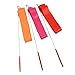 Crystallove 5pcs 39Inch Gymnastics Rhythmic Color Ribbon with Stick Dance Streamers