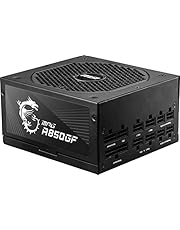 MSI MPG Series A850GF Power Supply (PSU): 850 Watt, Full Modular, 80 Plus Gold Certified, 10 Year Warranty