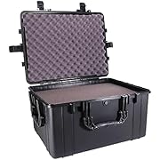 Condition 1 25" XL Waterproof Protective Hard Case, Black - 25" x 20" x 14" #024 Watertight IP67 Rated Dust Proof and Shock Proof TSA Approved Portable Storage Trunk Carrier