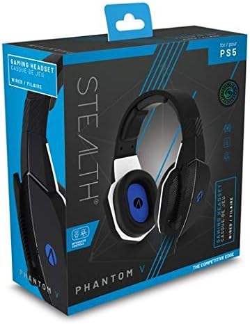 STEALTH Phantom V Premium Stereo Gaming Headset - Black and Blue, Black/Blue - Image 3