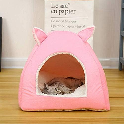 Pet Nest Foldable Soft and Comfortable Warm Non-Slip Base and Easy to Clean Pet Bed Dog Cage Cat Litter for Kittens and Puppies (Four Seasons Universal)