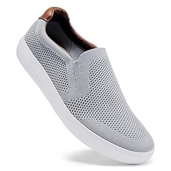 konhill Men's Slip on Sneaker - Knit Walking