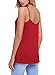 AlvaQ Womens Summer Casual Criss Cross Slimming Sleeveless Basic Tank Tshits Tunic Plus Size Large Red