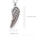 Hawaiian Aromatherapy Essential Oil Diffuser Necklace With Reusable Aroma Diffuser Wing Pendant - Hypoallergenic 316L Stainless Steel Necklace Coated with 925 Sterling Sliver Plated with 16 Inch Chain