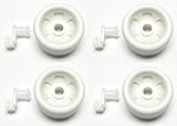 4 Pack WD12X271 Dishwasher Dishrack Roller for GE Lower Front