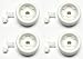 4 Pack WD12X271 Dishwasher Dishrack Roller for GE Lower Front