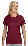 A4 Women's Cooling Performance Crew Short Sleeve T-Shirt, Cardinal, Small