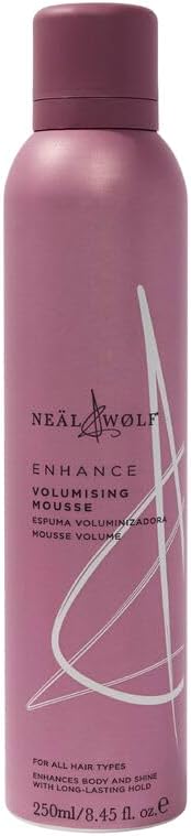 Neal & Wolf Enhance Volumising Mousse Long Lasting Hold Climate Control Shine UV