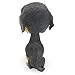 Velener Nodding Dog Ornaments Mini Bobble-Head Toys for Car Decoration (Black and Tan Coonhound)