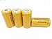 ON THE WAY 6pcs 18350 3.7V 1200mAh Rechargeable Li-ion Batteries - Orange
