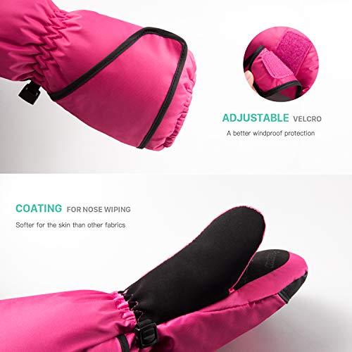image for FREETOO Kids's Ski Gloves Mittens High Breathable TPU Waterproof Membr