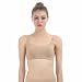 iMucci Beige Seamless Clear Back Bra with Clear Straps