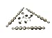 decotacks® Silver Upholstery Nailhead Trim, Silver Upholstery Nails/Tack, in Short (4in Long) Strips 7/16in (11mm) Head Diameter, Covers 6 Meters (6,6 Yards) [Nickel/Silver Finish] DX0511NI-S6M