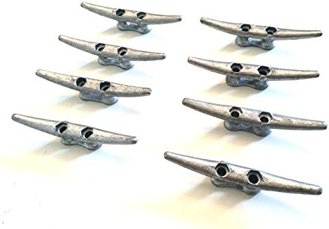 Simplified Living 6” Dock Cleats: Rough Cast Hot Dipped Galvanized Iron - 4, 8 &amp; 16 Pack