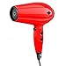NITION Ionic Hair Dryer with Diffuser Attachment 1875 Watt Ceramic Negative Ion Blow Dryer Cool Shot Button 3 Heat/2 Speed Settings for Quick Drying,Compact size Lightweight,Red