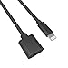 Lightning Extension Cable, Bebetter (3.3FT/1M Black) 8 Pin Extender Dock Cable for Lightning 8-pin Device; Pass Video, Data, Audio