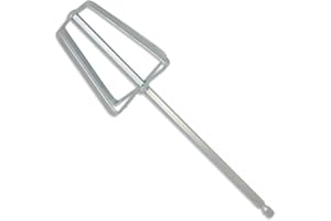 OX Tools Drywall Mud Mixer - Quick Mixing Joint Compound Mixer with Steel Construction, Fits 1/4" Quick Connect - Flat Profile Perfectly Fits Mud Pan, Easy to Clean Finish as a Paint or Cement mixer