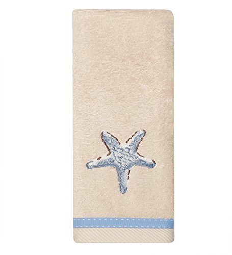 Zenna Home, India Ink Seaside Serenity Hand Towel, Coastal/Beach