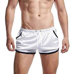 AIMPACT Heren Mesh Running Shorts Split Athletic Gym Shorts met Liner