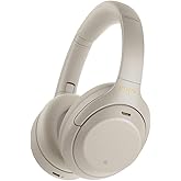 Sony WH-1000XM4 Noise Cancelling Wireless Headphones - 30hr Battery Life - Over Ear Style - Optimised for Alexa and Google Assistant - Built-in mic for Calls - Silver International Version