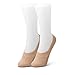 SHEEC - Women's No-Show Casual Socks (Beige/XLarge) - SoleHugger ACTIVE 2-Pair Pack