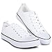 Twisted Womens Hunter Lo-Top Stylish Canvas Sneakers - HUNTER01 WHITE, Size 10