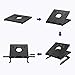 Laptop Stand, Tronsmart D07 Foldable Adjustable Laptop Riser with Phone Holders, Compatible with 10 to 17-in Laptops, Tablets-Blackthumb 1