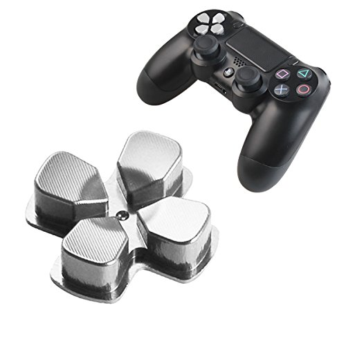 Chrome D-pad Bullet Buttons Aluminum Custom Metal Playstation 4 DualShock 4 Replacement Buttons Spare Parts Accessories for PS4 Mods Controllers Bullet Silver Chrome D-pad Bullet Buttons Aluminum Custom Metal Playstation 4 DualShock 4 Replacement Buttons Spare Parts Accessories for PS4 Mods Controllers Bullet Silver