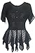 135 B Agan Traders Gypsy Assymetrical Sheer Hem Top Blouse