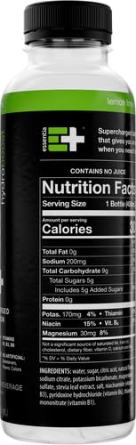 NEW ESSENTIA HYDROBOOST ENHANCED BOTTLED WATER, 15.2 FL. OZ. (450 ML), LEMON LIME, HYDROLYTE BLEND WITH B-COMPLEX VITAMINS AND ELECTROLYTES, CLEAN TASTE & SUPERCHARGED HYDRATION