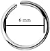 Forbidden Body Jewelry 20g 6mm (1/4 Inch) Surgical Steel Seamless Nose Ring & Cartilage Hoop with Comfort Round Ends