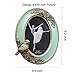 SIKOO Vintage Picture Frame 4x6 Oval Antique Table Top Wall Mounting Photo Frame for Home Decor, Green (Bird)