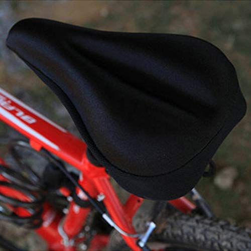 Bike Seat Saddle Cover, Silicone Gel Thick Soft Bicycle Bike Cycling Saddle Seat Cover Cushion Pad