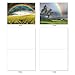 The Best Card Company - Box of 10 All Occasion Cards Blank (4 x 5.12 Inch) - Scenic Landscape Cards Assorted - Rainbow Bright M4963OCB-B1x10