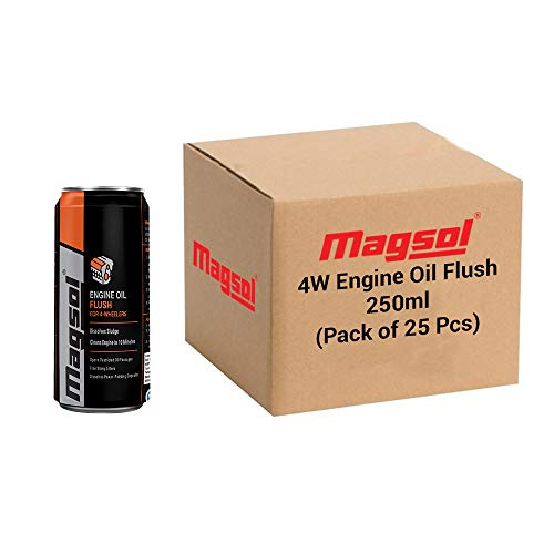 Magsol 4W Engine Oil Flush (250 ML) Pack of 25 Car And Bike Care