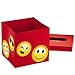 Hallmark Valentines Day Cards and Mailbox for Kids School Classroom Exchange, Emoticons (1 Box, 32 Valentine Cards, 35 Stickers, 1 Teacher Card)