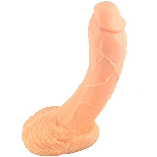 MLSice Curved Big Real Dildo Soft Dong Animal Large Penis Women Msturbate Erotic Sex Flirt Toy Realistic Penis Adult Gay Game Toys 10.24 Inch/26CM – Flesh