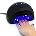 Queentools 12W LED Nail Dryer Nail Light Lamp with 30sec, 60sec, 90sec and 30min Timers, Black