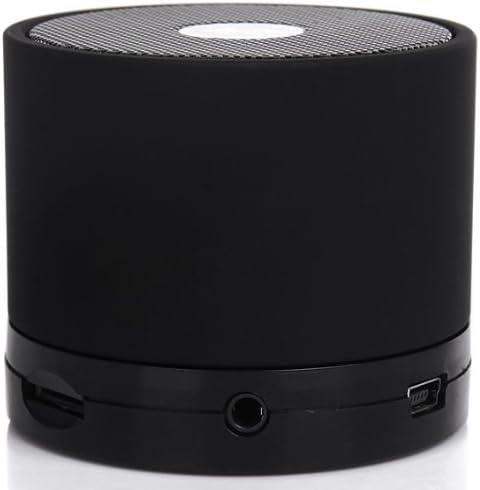 EWA Mini Lightweight Portable Premium Sound Wireless Bluetooth Speaker with Rechargeable Battery - Rubber Black, Enhanced Bass, Support Micro SD Card, Free 3.5mm AUX Line-in Cable