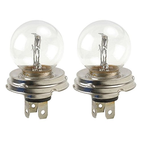 2 ampoules R2 45/40W Réf 0111 feu de route feu de croisement Homologué ECE R37 lampe quartz