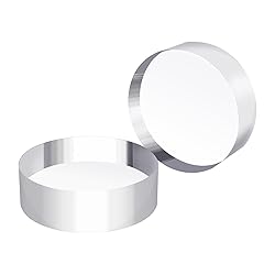 Hewomate Acrylic Round Display Block, 2 Pieces 3 x