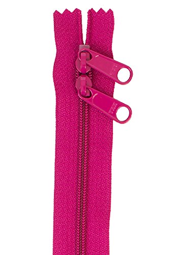 Patterns ByAnnie ZIP40-255 Crazy Plum-Double-Slide Handbag Zipper, 40"