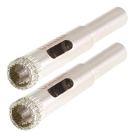 Generic 10x New 8mm Dia Diamond Tipped Drill Bit Tile Glass Hole Saws 2 Pcs