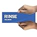 Wash Rinse Sanitize Sink Labels, Ideal for 3 Compartment Sink,2.75