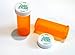 Plastic Prescription Vials/Bottles 100 Pack w/Caps 8 Dram Size-NEW