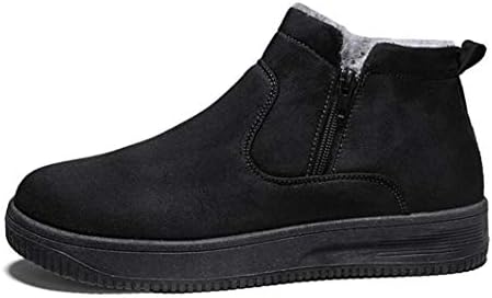 ショートブーツ メンズ ラウンドトゥ 革靴 ウエスタンブーツ皮靴 紳士靴 フォーマル 冠婚葬祭 ムートンブーツ トレッキングシューズ マーティンブーツ サイドジッパー 靴 秋冬 Salenew大人気 スノーブーツ