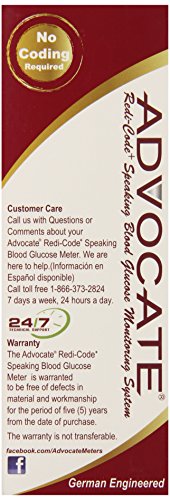Advocate Redi Code Plus Speaking Blood Glucose Monitoring Kit